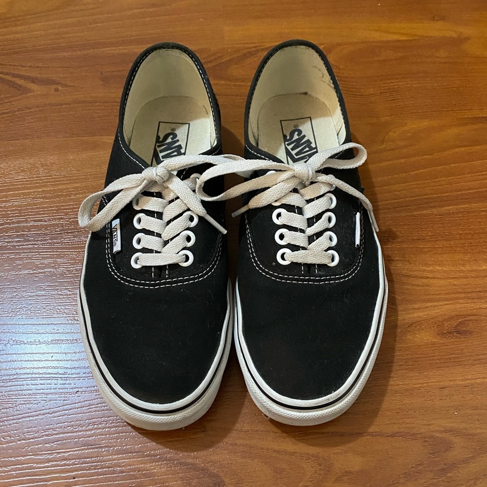 Vans Authentic Black Original Skate Style Sneaker